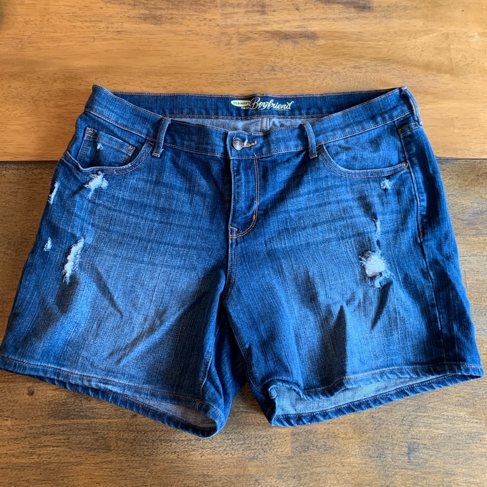 Old Navy Distressed Boyfriend Shorts